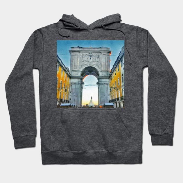 Lisboa - Baixa I Hoodie by RS3PT